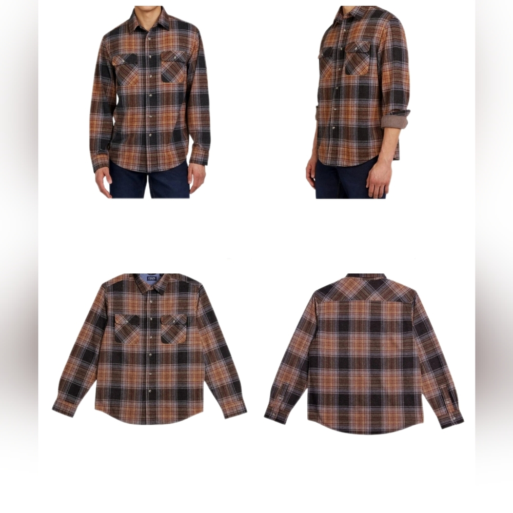 Chaps Men's Knit Flannel Shirt, nwt